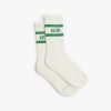 ICONIC SOCKS COTTON WHITE GREEN