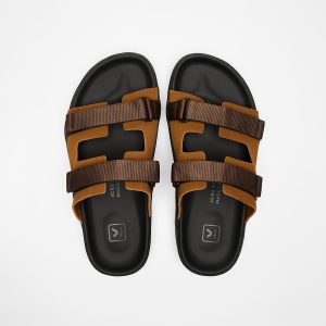 ARPOADOR SUEDE COGNAC EAGLE BLACK