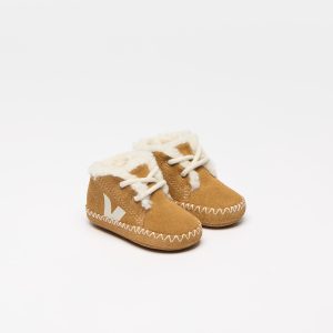 BABY FURED SUEDE CAMEL PIERRE
