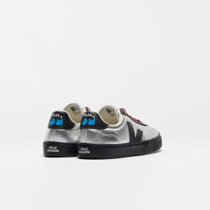 VOLLEY ELASTIC LACES VEJA X JELLY MALLOW LEATHER SILVER