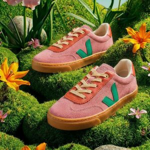 VOLLEY ELASTIC LACES VEJA X JELLY MALLOW SUEDE MARY