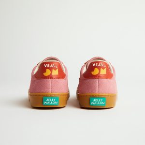 VOLLEY ELASTIC LACES VEJA X JELLY MALLOW SUEDE MARY