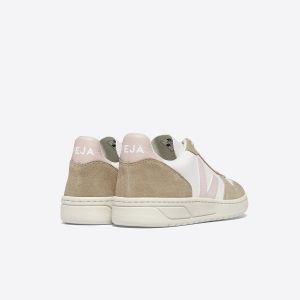 V-10 LEATHER WHITE PETALE SAHARA