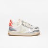 V-10 LEATHER WHITE PIERRE SILVER