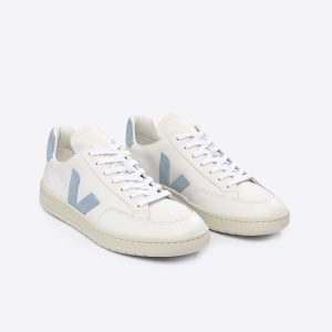 V-12 LEATHER WHITE STEEL