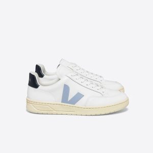 V-12 LEATHER WHITE STEEL NAUTICO