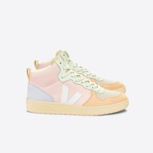 V-15 LEATHER PETALE WHITE MULTICO