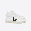V-15 LEATHER WHITE BLACK