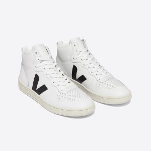 V-15 LEATHER WHITE BLACK
