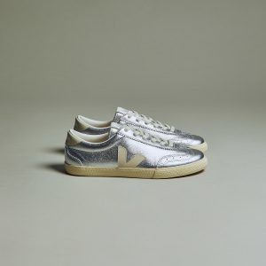 VOLLEY LEATHER SILVER PIERRE